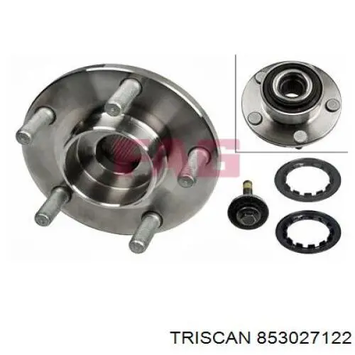 Купити 853027122 Triscan Маточини передніх коліс