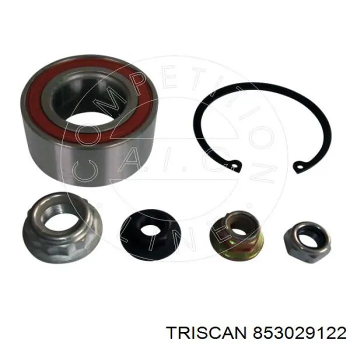 Комплект підшипник маточини передньої Triscan 853029122 ціна, від 19.95 USD