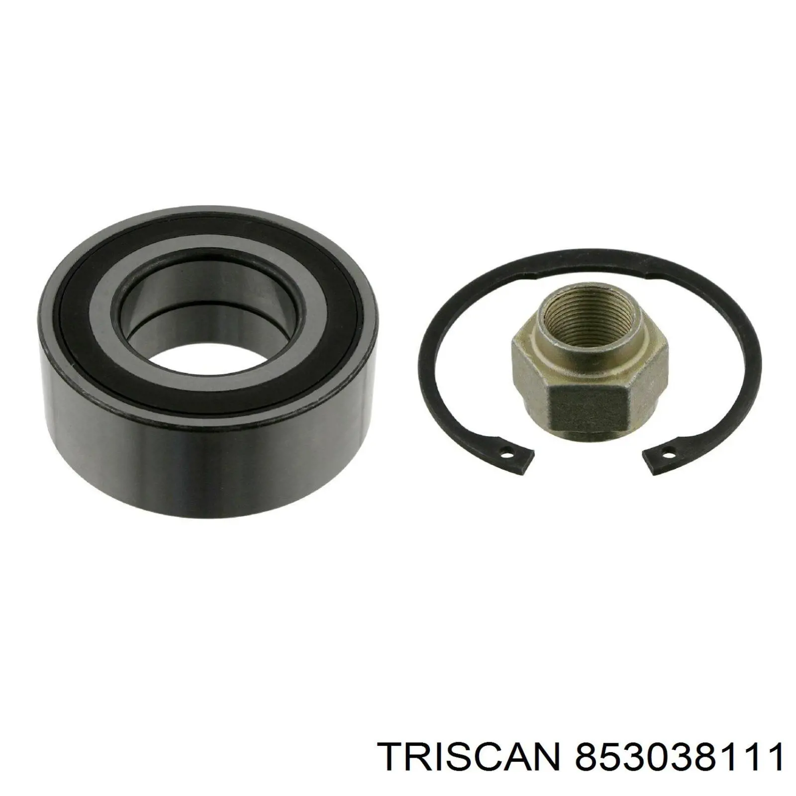 Комплект підшипник маточини передньої Triscan 853038111 ціна, від 23.86 USD