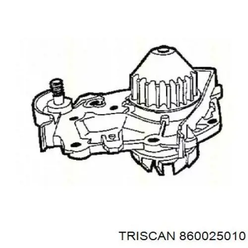 Помпа водяна, (насос) охолодження 860025010 Triscan