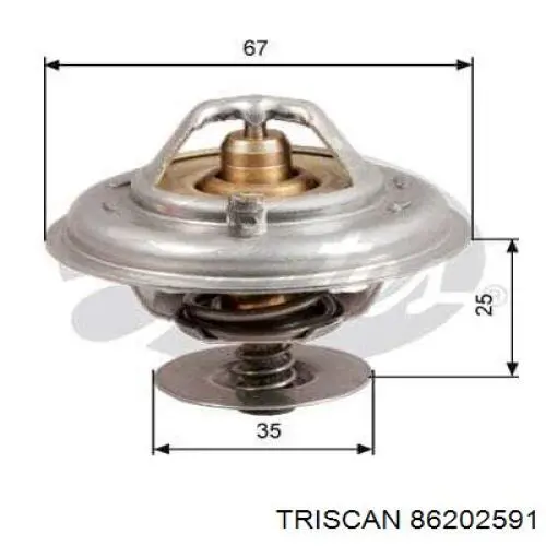 Термостат в зборі Triscan 86202591
