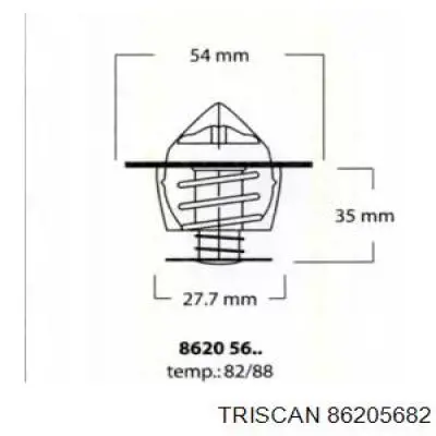 86205682 Triscan термостат