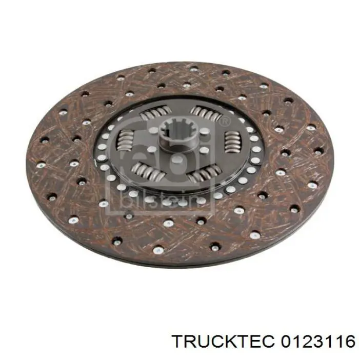 0123116 Trucktec диск зчеплення