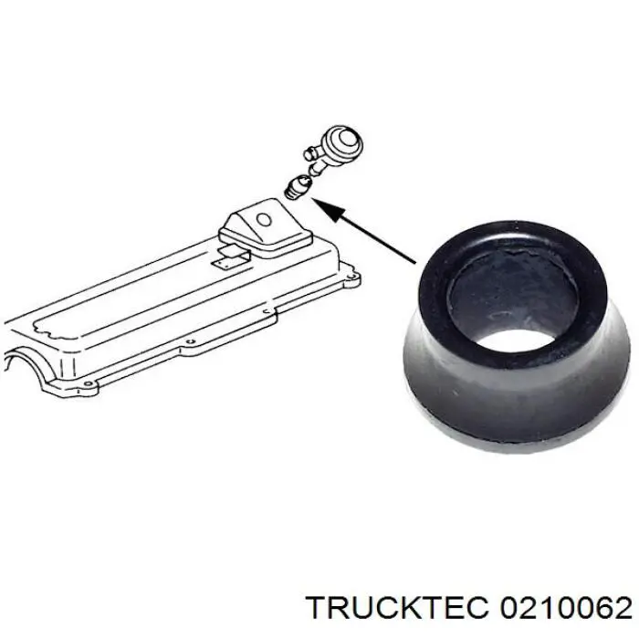0210062 Trucktec Патрубок системи рециркуляції ВГ