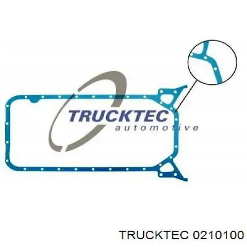 Прокладка піддону картера двигуна Trucktec 0210100 ціна, від 9.50 USD