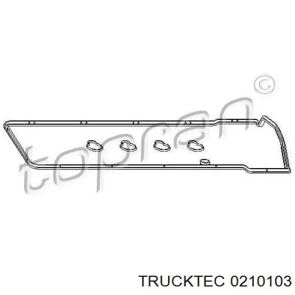 0210103 Trucktec прокладка клапанної кришки, права