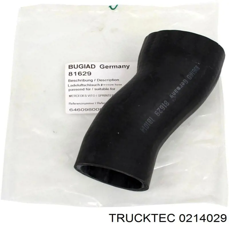 Шланг/патрубок интеркуллера Trucktec 0214029 ціна, від 7.13 USD