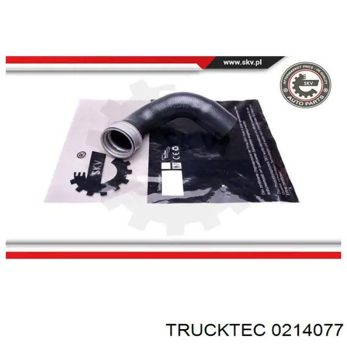 0214077 Trucktec шланг/патрубок інтеркулера, лівий