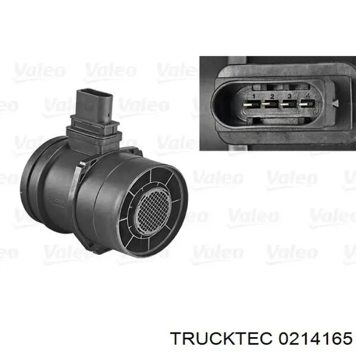 Датчик масової витрати повітря Trucktec 0214165 ціна, від 68.21 USD