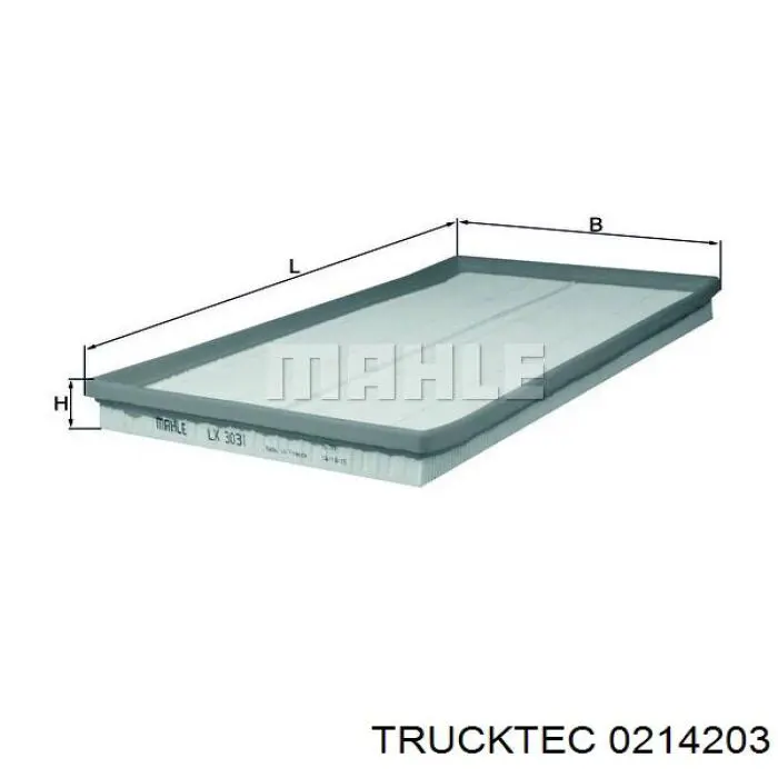 Елемент повітряного фільтра Trucktec 0214203 ціна, від 8.87 USD