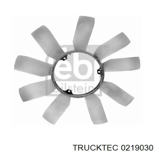 0219030 Trucktec вентилятор/крильчатка радіатора охолодження