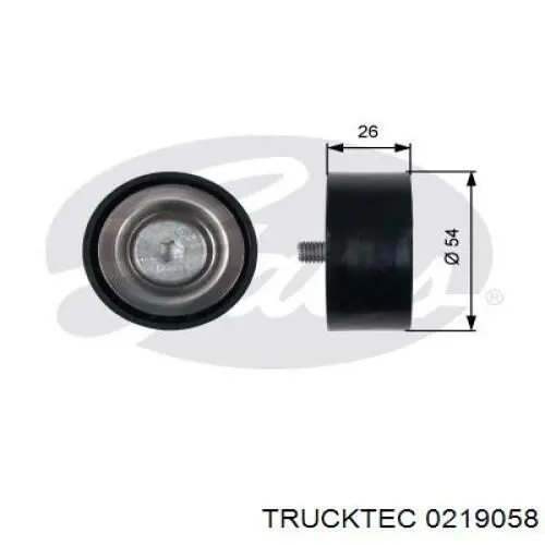 Купити 0219058 Trucktec Ролик приводного ременя, паразитний
