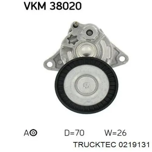 Натягувач приводного ременя Trucktec 0219131 ціна, від 23.97 USD