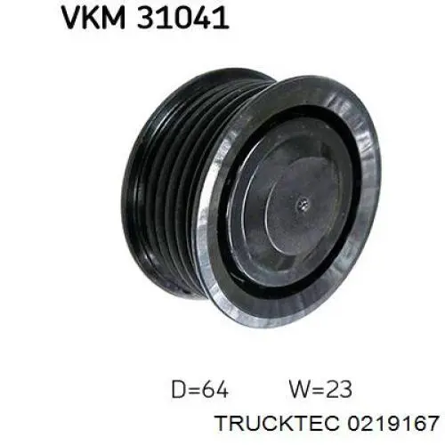 Ролик приводного ременя, паразитний Trucktec 0219167 ціна, від 7.17 USD
