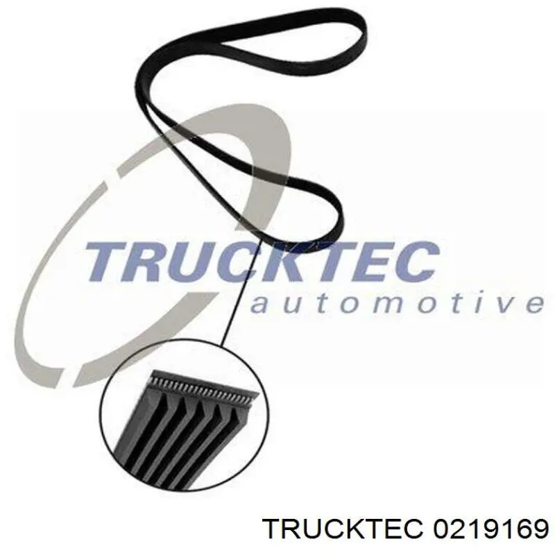 0219169 Trucktec ремінь приводний, агрегатів