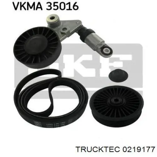 Ролик приводного ременя, паразитний 0219177 Trucktec