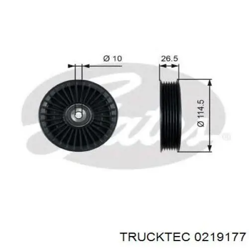 Купити 0219177 Trucktec Ролик приводного ременя, паразитний