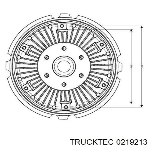Муфта вентилятора охолодження Trucktec 0219213