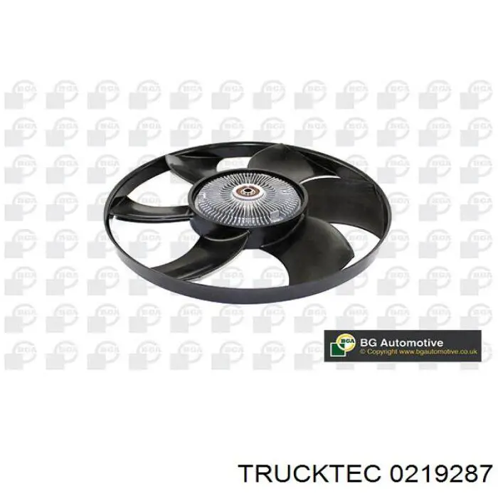 0219287 Trucktec вентилятор/крильчатка радіатора охолодження