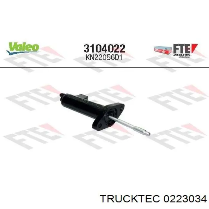 Купити 0223034 Trucktec Робочий циліндр зчеплення