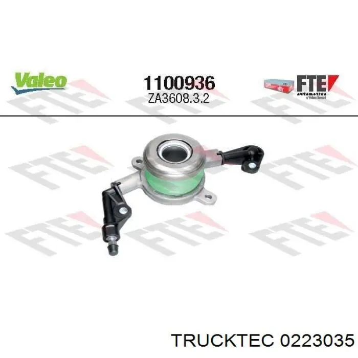 Робочий циліндр зчеплення в зборі з витискним підшипником Trucktec 0223035 ціна, від 50.52 USD