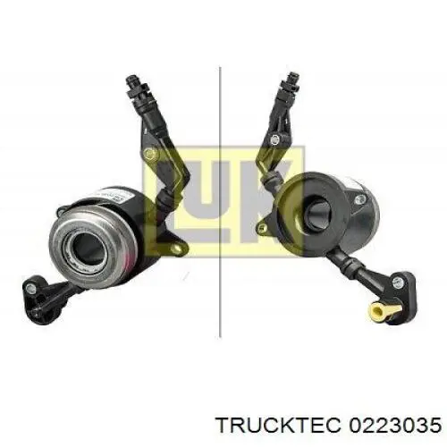Купити 0223035 Trucktec Робочий циліндр зчеплення в зборі з витискним підшипником