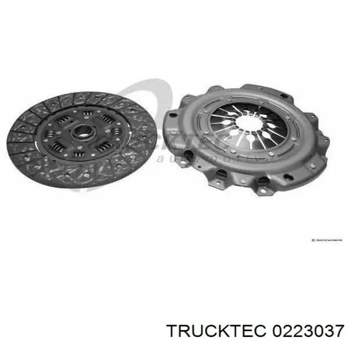 Комплект зчеплення (3 частини) Trucktec 0223037 ціна, від 200.67 USD