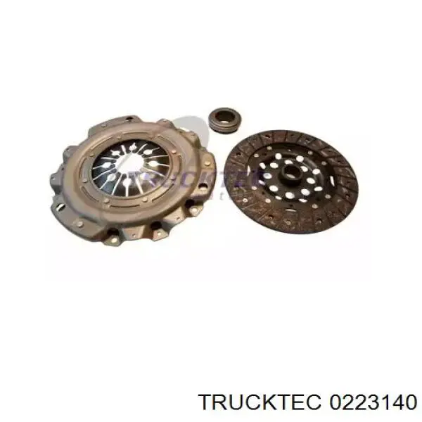 Купити 0223140 Trucktec Комплект зчеплення (диск, корзина, підшипник)
