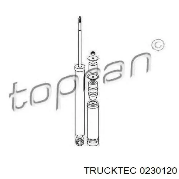 Задній амортизатор Trucktec 0230120