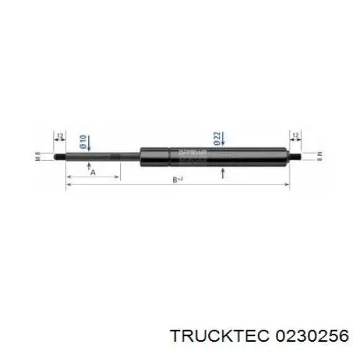 Опора амортизатора переднього 0230256 Trucktec
