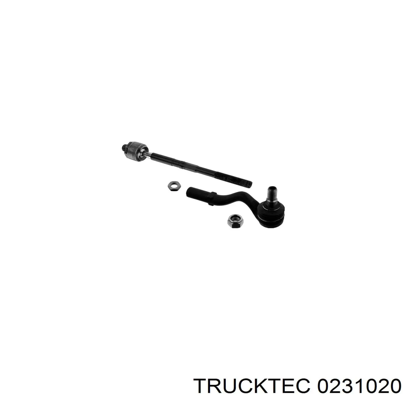 0231020 Trucktec накінечник рульової тяги, зовнішній