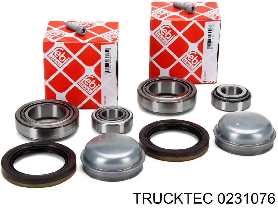 Комплект підшипник маточини передньої Trucktec 0231076 ціна, від 29.36 USD