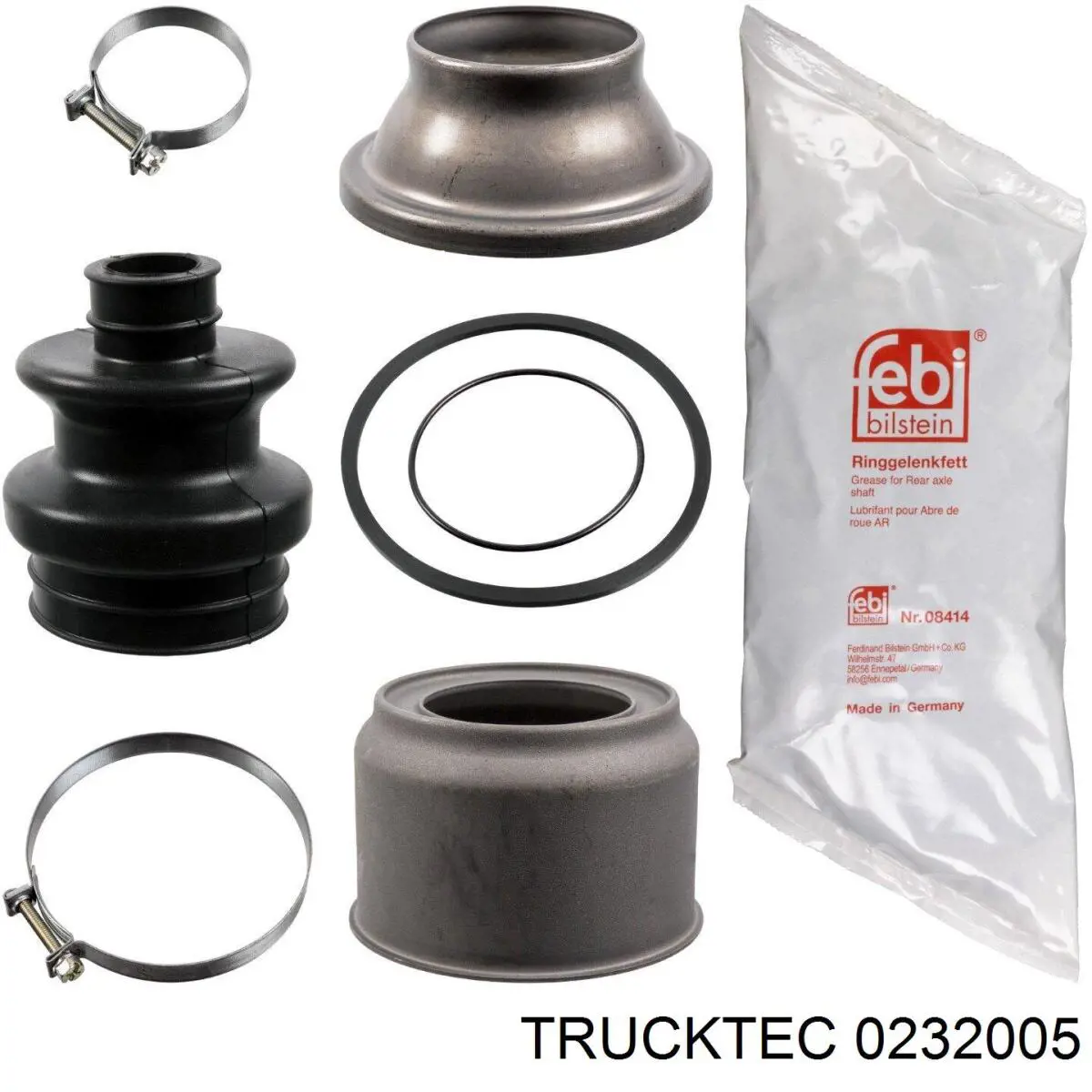Купити 0232005 Trucktec Пильник ШРКШ зовнішній, задньої півосі