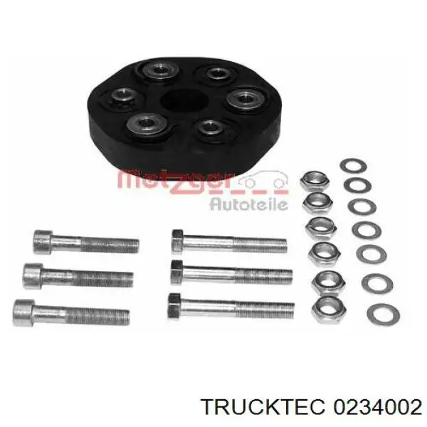 0234002 Trucktec муфта кардана еластична, передня