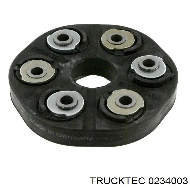 0234003 Trucktec муфта кардана еластична, передня