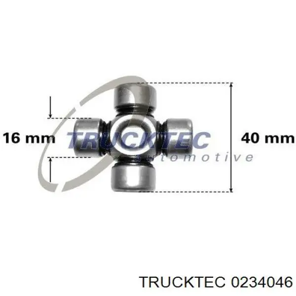 Хрестовина рульового механізму 0234046 Trucktec