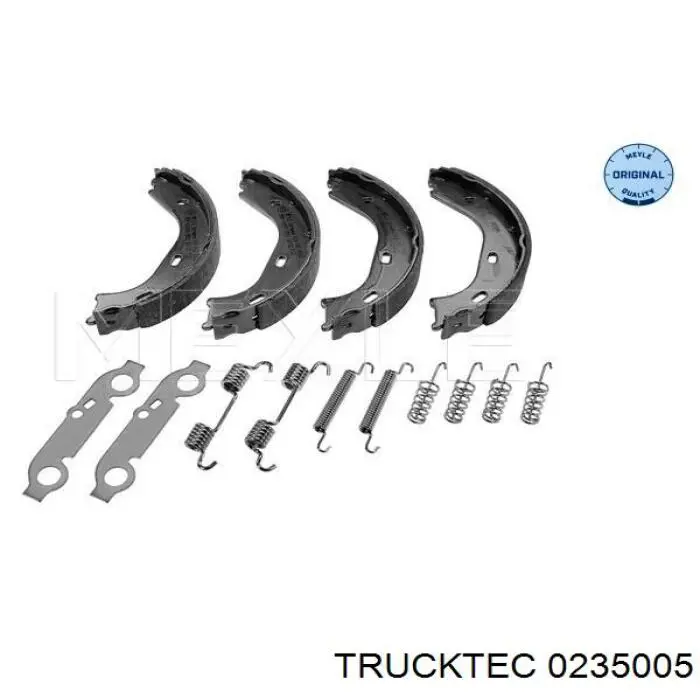 Колодки ручника/стоянкового гальма 0235005 Trucktec