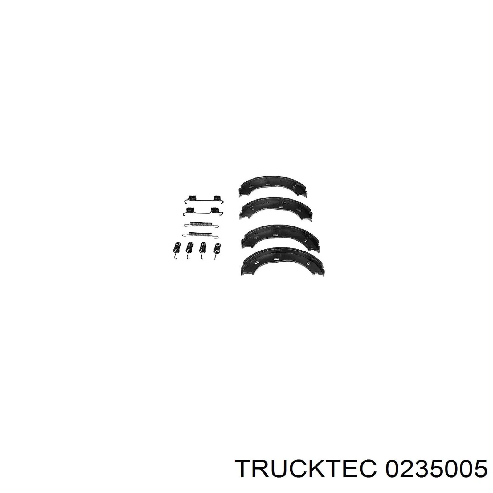 Колодки ручника / стоянкового гальма Trucktec 0235005 ціна, від 15.39 USD