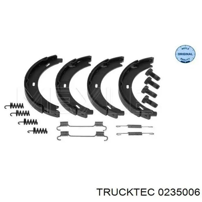 Колодки ручника / стоянкового гальма Trucktec 0235006 ціна, від 12.67 USD