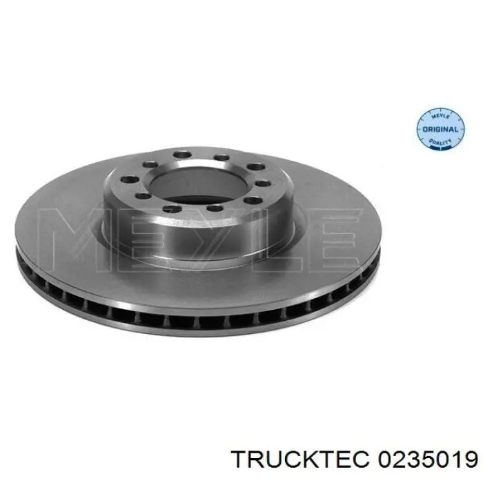 Диск гальмівний передній 0235019 Trucktec