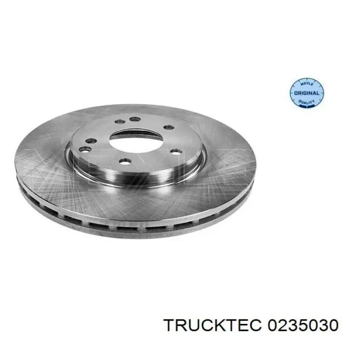 0235030 Trucktec диск гальмівний передній