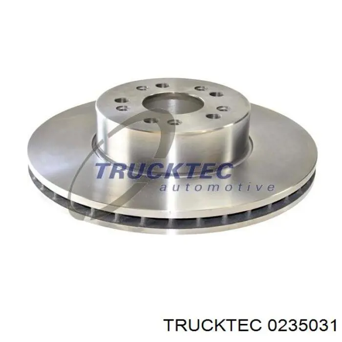 0235031 Trucktec диск гальмівний передній