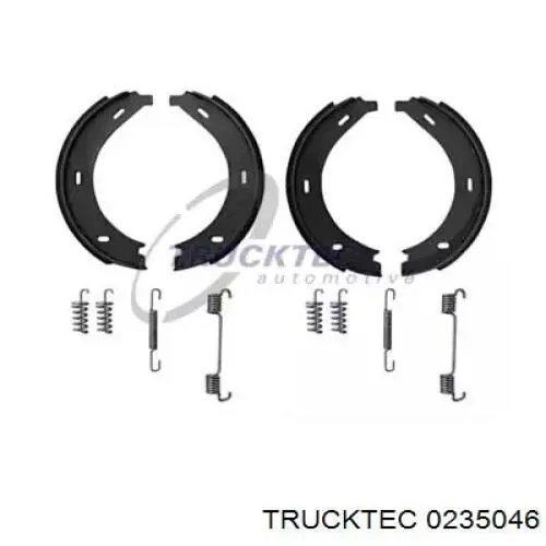 Купити 0235046 Trucktec Гальмівні колодки гальма стоянки