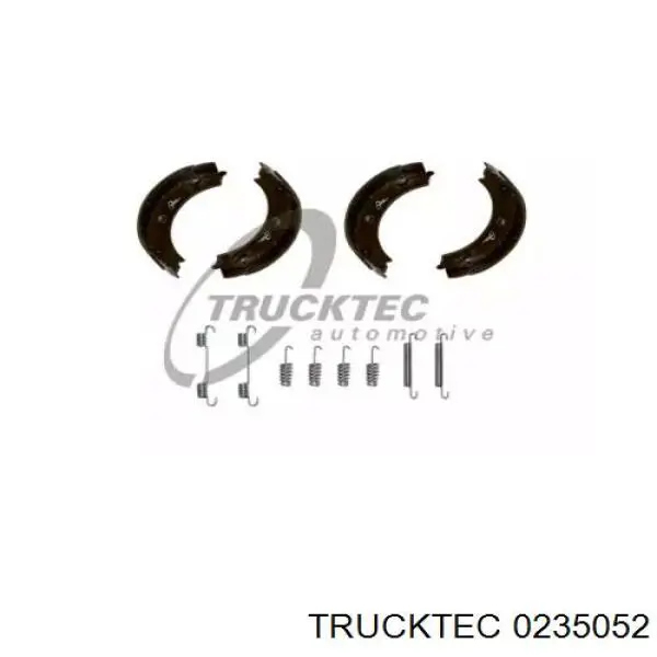 Колодки ручника / стоянкового гальма Trucktec 0235052 ціна, від 20.99 USD