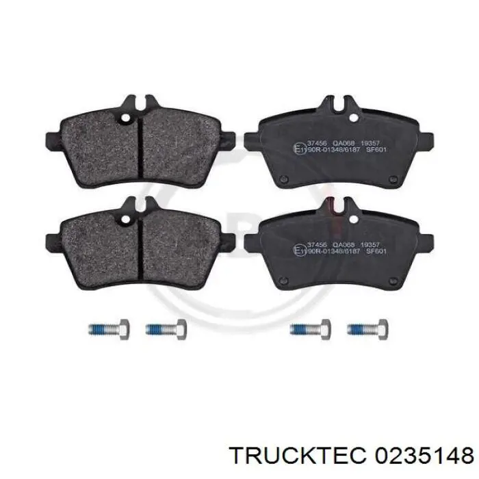 Купити 0235148 Trucktec Колодки гальмівні передні, дискові