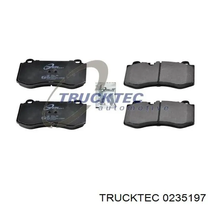 0235197 Trucktec колодки гальмівні передні, дискові
