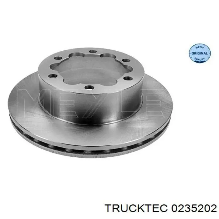 0235202 Trucktec диск гальмівний задній