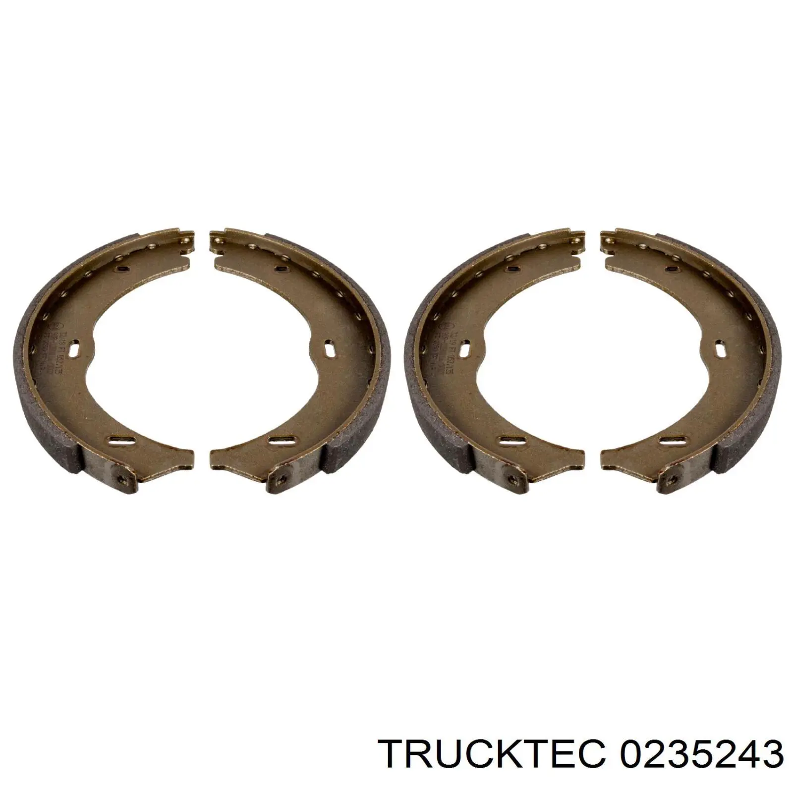 Колодки ручника / стоянкового гальма Trucktec 0235243 ціна, від 23.54 USD