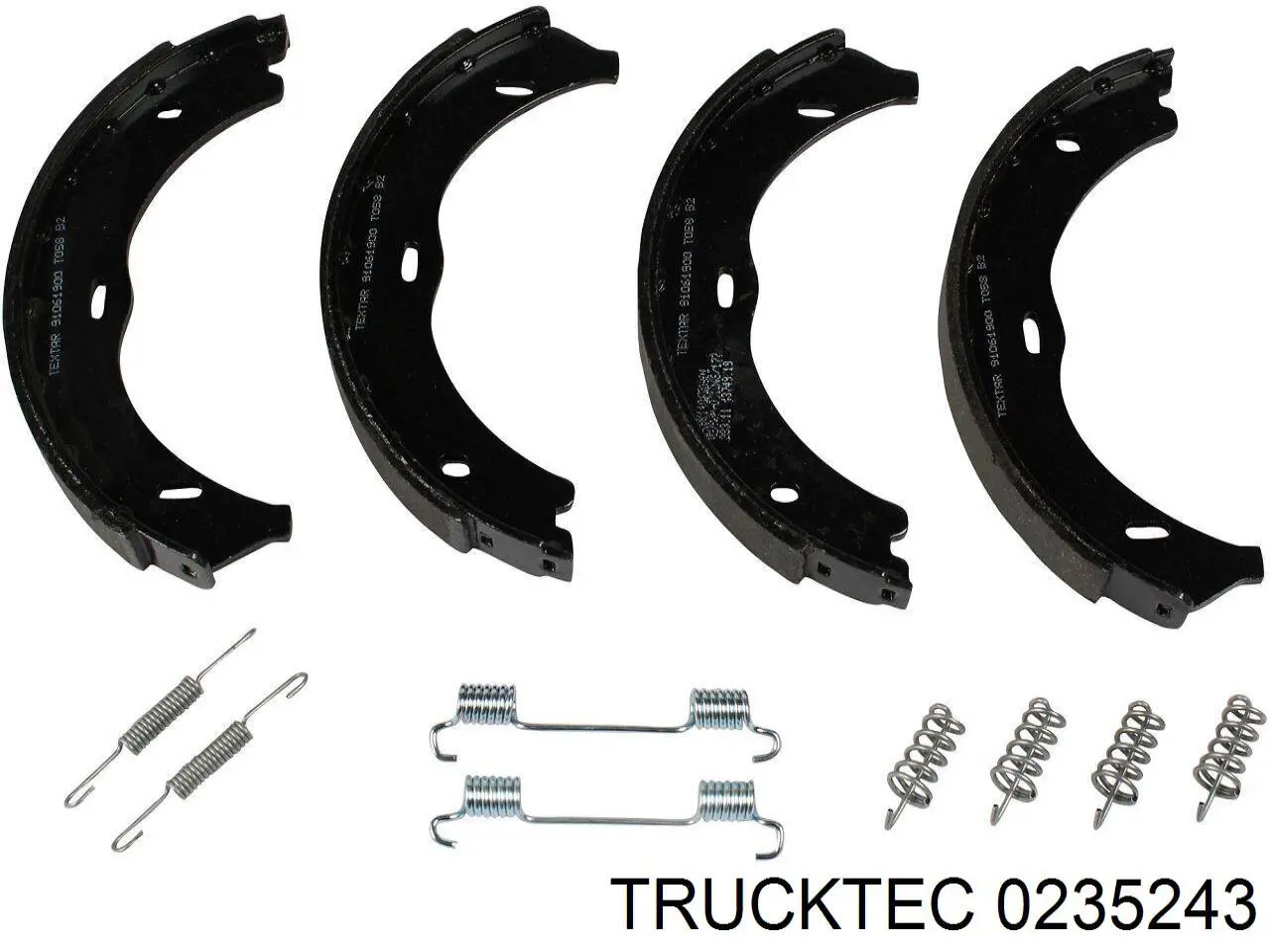 Колодки ручника 0235243 Trucktec