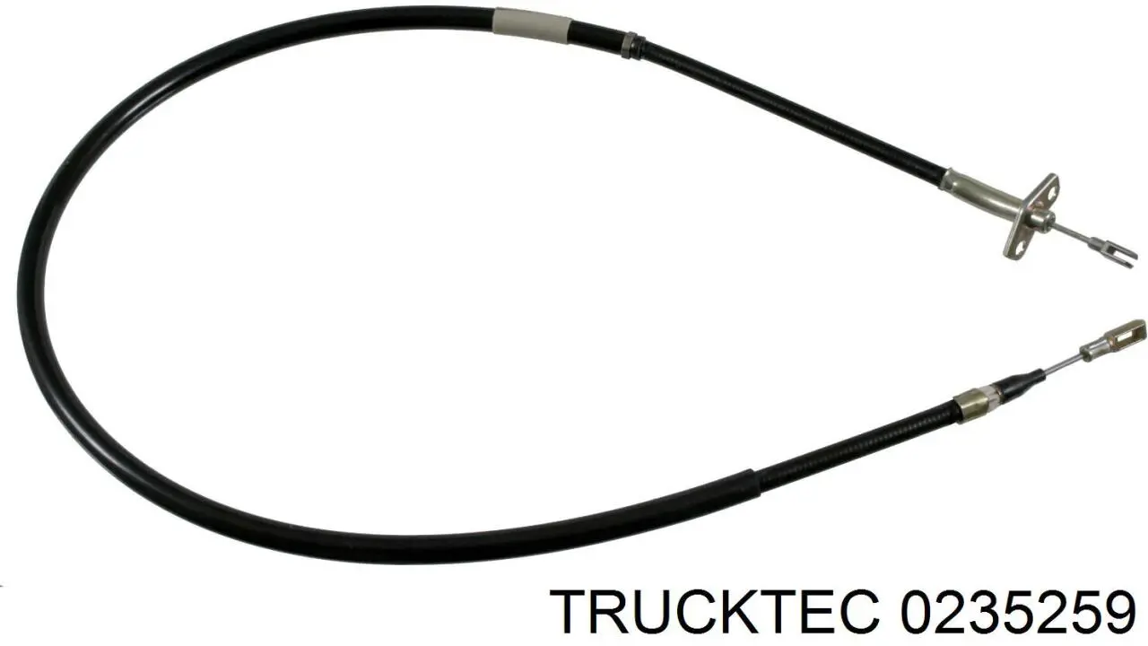Купити 0235259 Trucktec Трос ручного гальма задній, правий/лівий